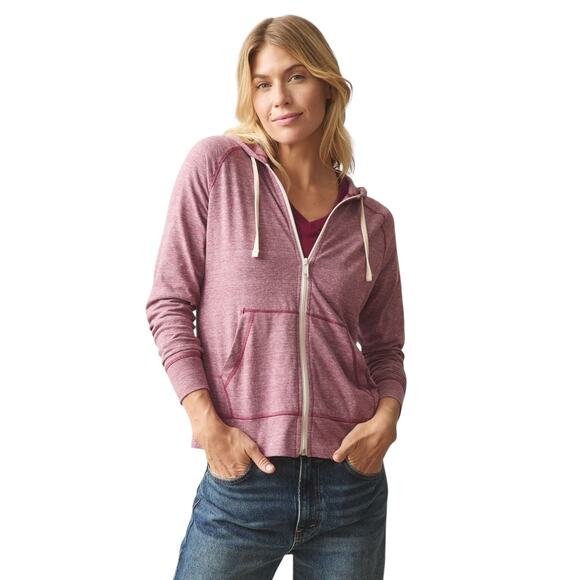 American Giant Lightweight Full Zip Hoodie Women's Size XL Athleisure USA - Picture 2 of 13